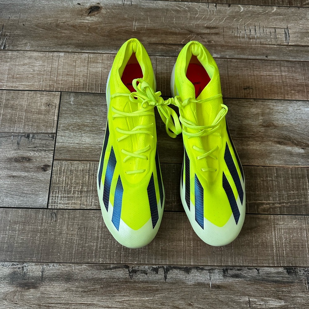 Bright Yellow and Black Athletic Shoes